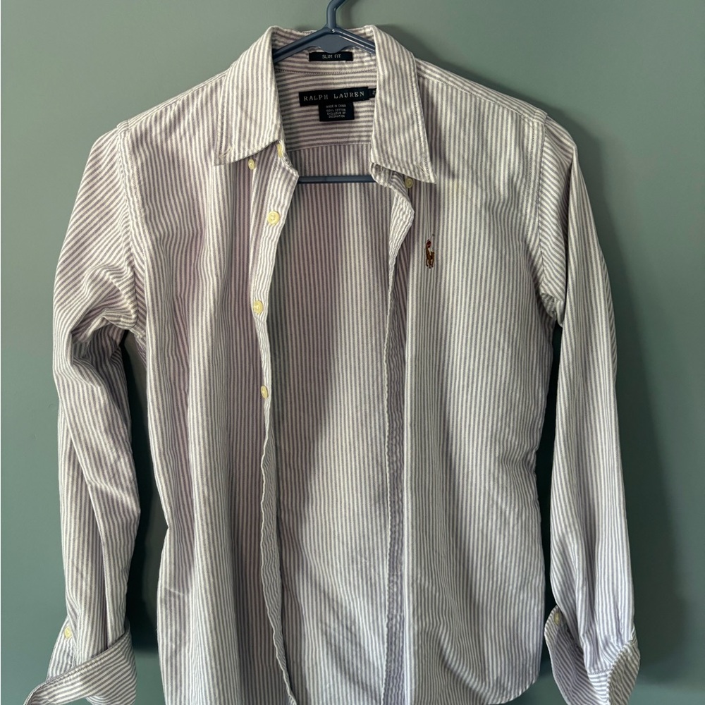 Women’s Ralph Lauren Slim Fit Oxford Purple